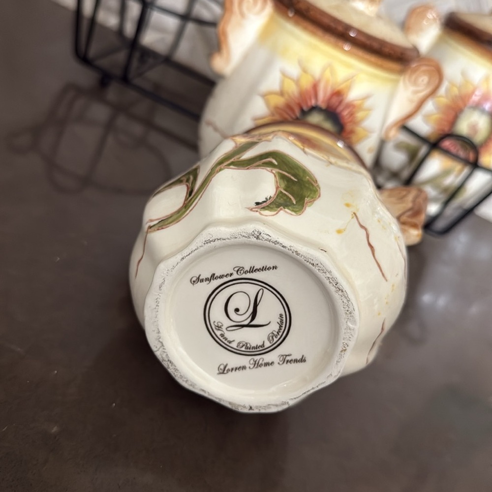 Sunflower Ceramic Canister Set - Picture 8 of 8